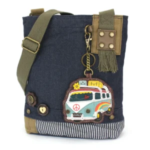 Patch Crossbody - Bus - denim