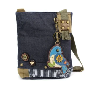 Patch Crossbody - Blue Bird - denim
