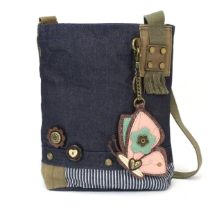 Patch Crossbody - Butterfly - denim