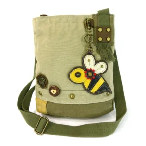 Patch Crossbody - Bee - sand