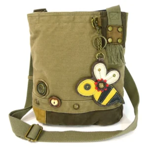 Patch Crossbody - Bee - dark olive