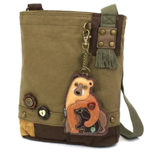 Patch Crossbody - Two Bears - olive