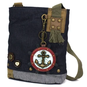 Patch Crossbody - Anchor - denim