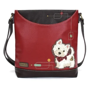 Sweet Messenger - Westie - burgundy