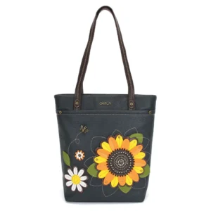 Deluxe Everyday Tote - Sunflower - navy
