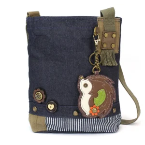 Patch Crossbody - Hedgehog - denim