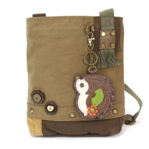 Patch Crossbody - Hedgehog - olive