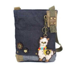 Patch Crossbody - Llama - denim