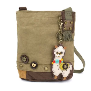 Patch Crossbody - Llama - olive