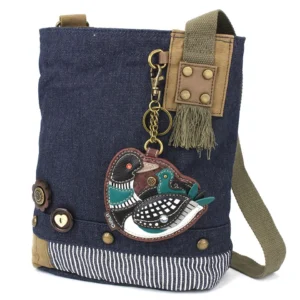 Patch Crossbody - Loon Bird - denim