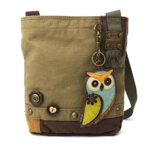 Patch Crossbody - Owl A - olive