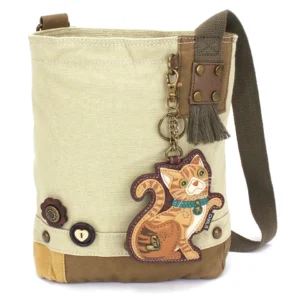 Patch Crossbody - Tabby Cat - orange - sand