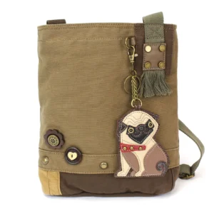 Patch Crossbody - Pug - olive