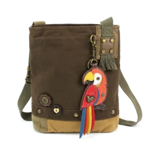 Patch Crossbody - Red Parrot - olive