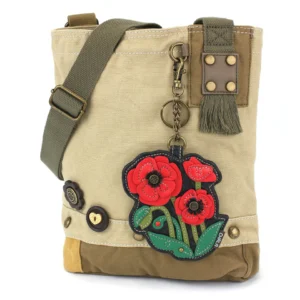 Patch Crossbody - Red Poppy - sand