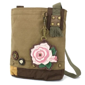 Patch Crossbody - Rose A - pink - olive