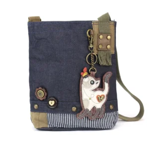 Patch Crossbody - Slim Cat - denim
