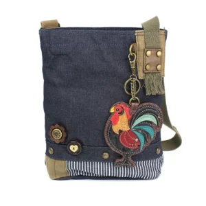 Patch Crossbody - Rooster - denim