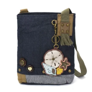 Patch Crossbody - Sand Dollar - denim
