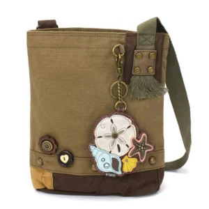 Patch Crossbody - Sand Dollar - olive