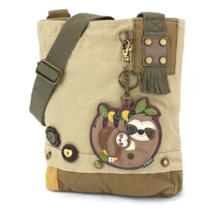 Patch Crossbody - Sloth Family - sand