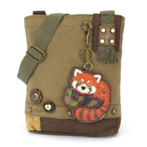 Patch Crossbody - Red Panda - olive