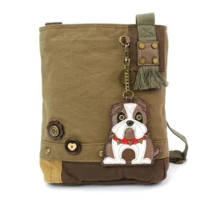 Patch Crossbody - Bulldog - olive