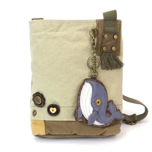 Patch Crossbody - Whale - sand