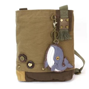 Patch Crossbody - Whale - olive