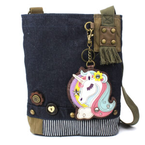 Patch Crossbody - Unicorn - denim