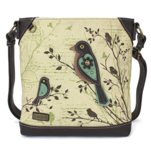 Safari Canvas Crossbody - Birds - sand
