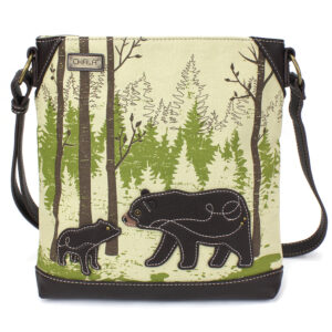 Safari Double Pocket Xbody - Bear - sand