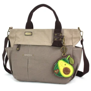 Multi Pocket Tote - Avocado - dark gray