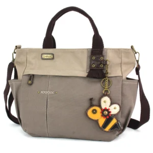 Multi Pocket Tote - Bee - dark gray