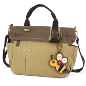 Multi Pocket Tote - Bee - olive