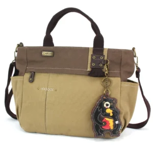 Multi Pocket Tote - Black Bear - olive