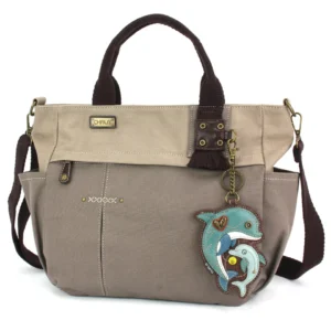 Multi Pocket Tote - Dolphin - dark gray