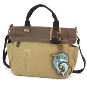 Multi Pocket Tote - Dolphin - olive
