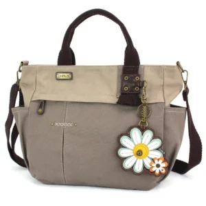 Multi Pocket Tote - Daisy - dark gray