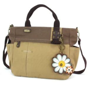Multi Pocket Tote - Daisy - olive