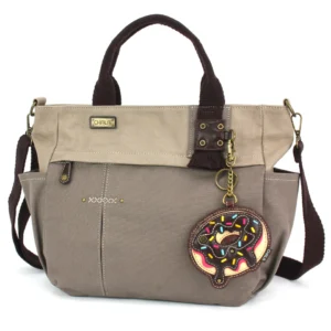 Multi Pocket Tote - Donut - dark gray