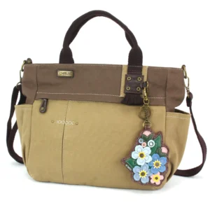 Multi Pocket Tote - Forget Me Not - olive