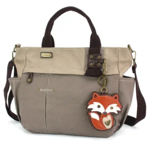 Multi Pocket Tote - Fox - dark gray