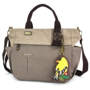 Multi Pocket Tote - Goldfinch - dark gray