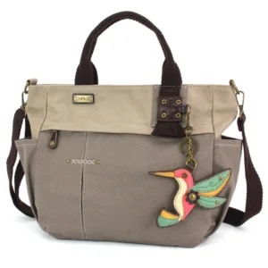 Multi Pocket Tote - Hummingbird - dark gray