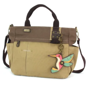 Multi Pocket Tote - Hummingbird - olive