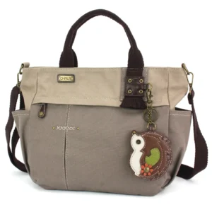 Multi Pocket Tote - Hedgehog - dark gray