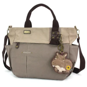 Multi Pocket Tote - Hippo - dark gray