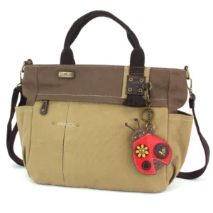 Multi Pocket Tote - Ladybug - olive
