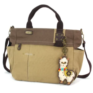 Multi Pocket Tote - Llama - olive